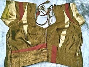 Gold Colour Silk Blouse