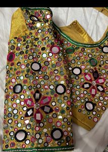 Rani Pink Blouse With Gloden Work