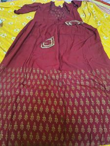 Elegant Maroon Ethnic Gown
