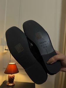Rag&amp;Co Velvet Bow detail Ballerina shoes