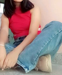 maroon-red women's top