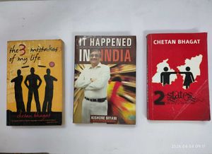 2 Chetan Bhagat & 1 Kishore Biyani Books