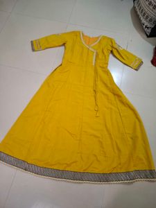 Yellow Anarkali Gown