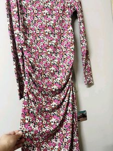 ZARA Chic Floral Print Maxi Dress