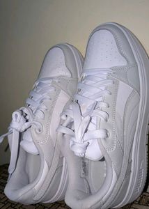 Puma White Platform Sneakers