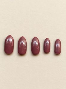 Chic Burgundy Press-On Nails Set