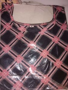 Red &amp; Pink Gingham Kurti