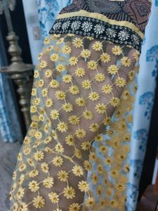 Heavy Work Anarkali Kurtis With Lace Sleeve And Bead Work**