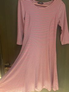 Cute Red Dress With Stripes