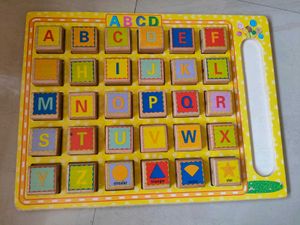 Wooden Alphabet &amp; Picture Blocks