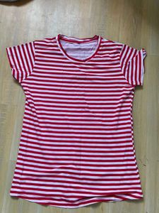 Classic Red & White Striped T-Shirt