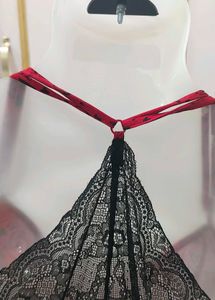 Cute Red Heart Print Nightgown