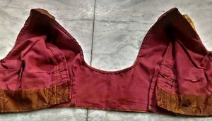 Rust Color Kanjeevaram Silk Blouse
