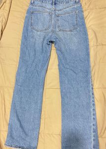 Light Wash Straight Leg Jeans