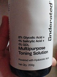 Underrated Toning Solution &amp; Pilgrim Moisturizer