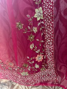 Stunning Fuschia Pink Embroidered Lehenga Choli