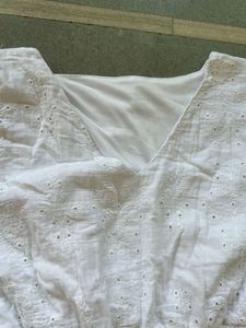 White Eyelet Midi Dress