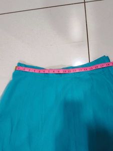 Teal Tulle Ethnic Skirt or chaniya