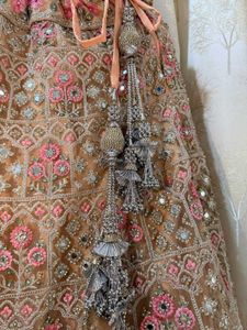 Peach Heavy Bridal Lehenga choli