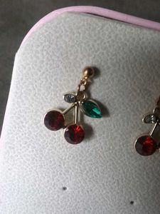 Cute Cherry Dangle Earrings