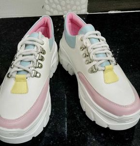 🎀Pastel Chunky Platform Sneakers Shoes❤