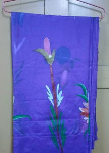 Hand painted,Printed Silk & Satin Sarees