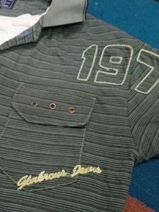 Men's Graphic Print Polo Shirt