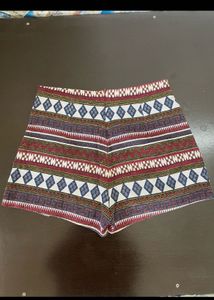 Boho Print Skort