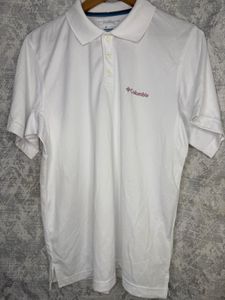 Columbia White Polo Shirt