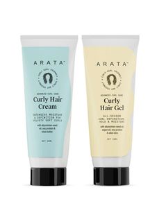 Arata Curly Hair Cream & Gel Set