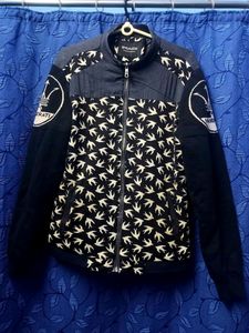 Black Varsity Jacket Sparrow light khaki In Blac