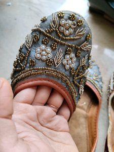Embellished  Handwork Juttis - Set of 2 Pairs