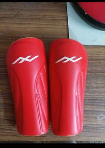 Red Soccer Shin Guards