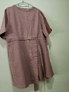 One side Tie detail dress