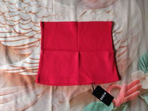 Red Strapless Tube Top