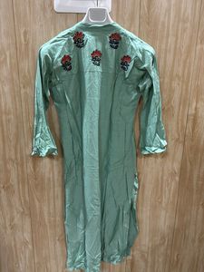 Embroidered Mint Green Kurta