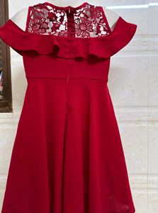 Hot Red Mini Dress For Girl's