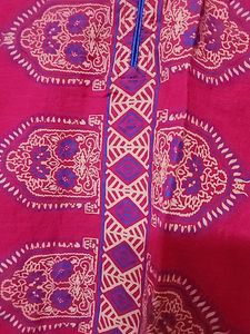 Rose Pink Cotton  Kurta