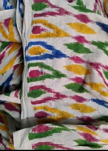 Beautiful ikkat cotton saree
