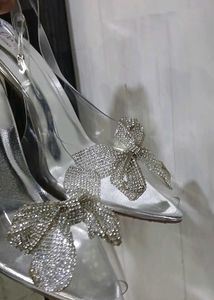 Sparkly Heels with Bow Detail