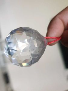 Crystal Faceted Ball Pendant