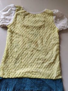 Yellow Shimmer Top