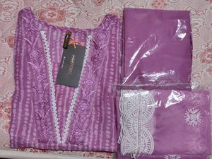 Elegant Purple Kurta Set with Dupatta