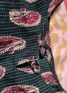 Green Paisley Print Kurti
