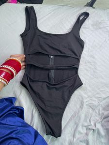 front Cutout Bodysuit Swimsuit