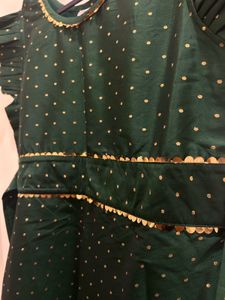 Ethnic Gown with Gold Dots