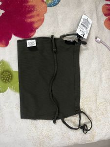 SHEIN Green Ribbed Tube Top (backless)