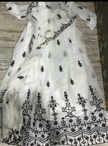 White Kurta set with dupatta