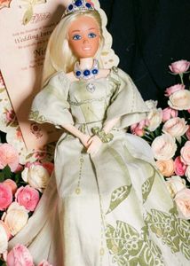 Barbie doll in Princess gown.