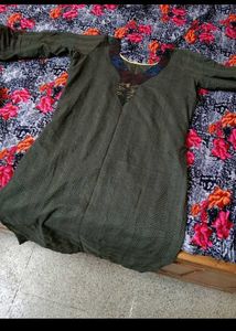 Olive Green Kurta Set